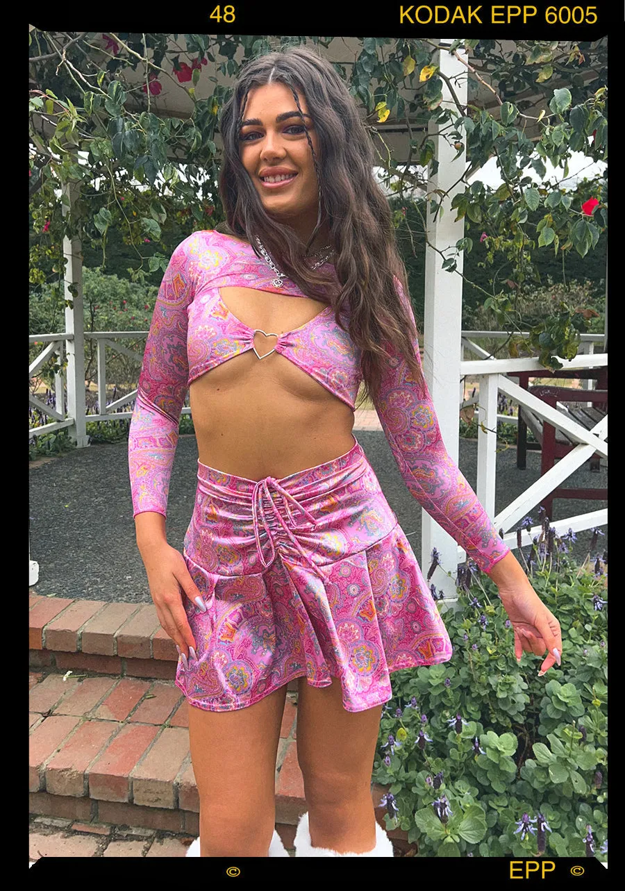 ✿ LILY SHRUG - PINK PAISLEY✿