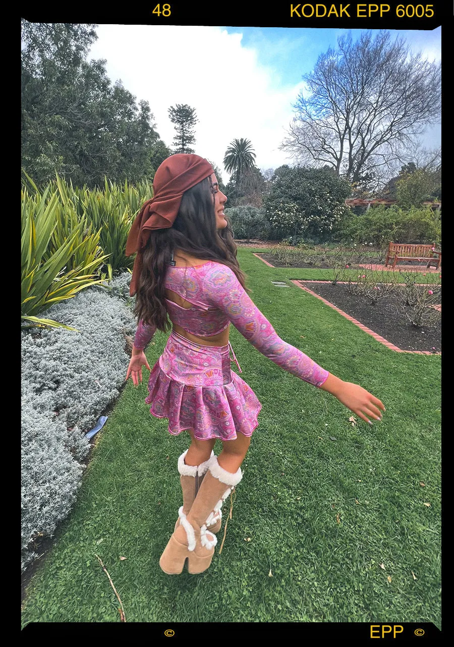 ✿ LILY SHRUG - PINK PAISLEY✿