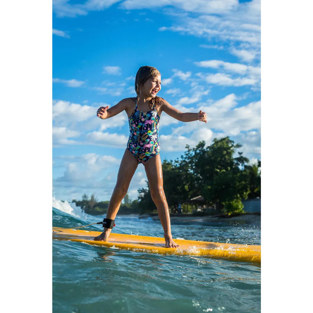 1-piece swimsuit HANALEI 100 - NEON