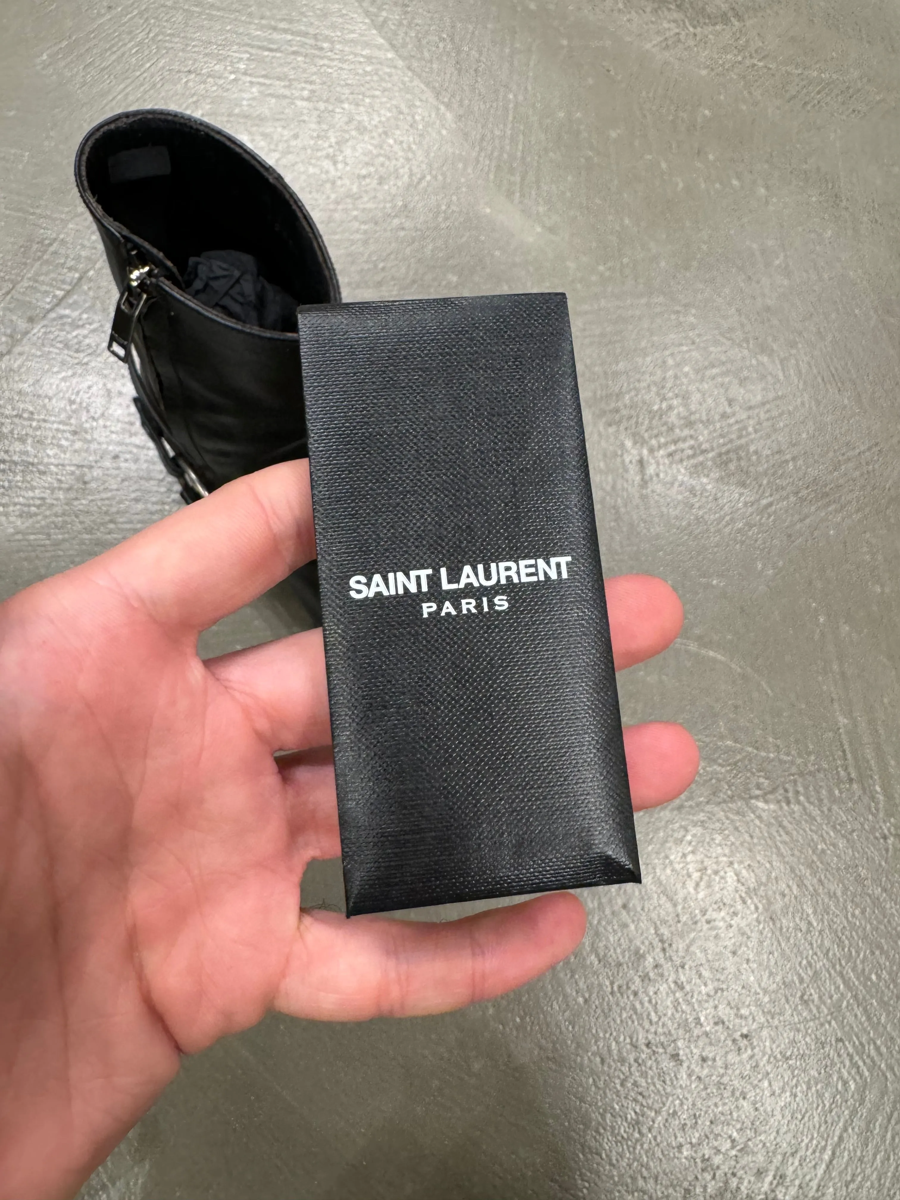 2010s Saint Laurent Paris Western leather boots
