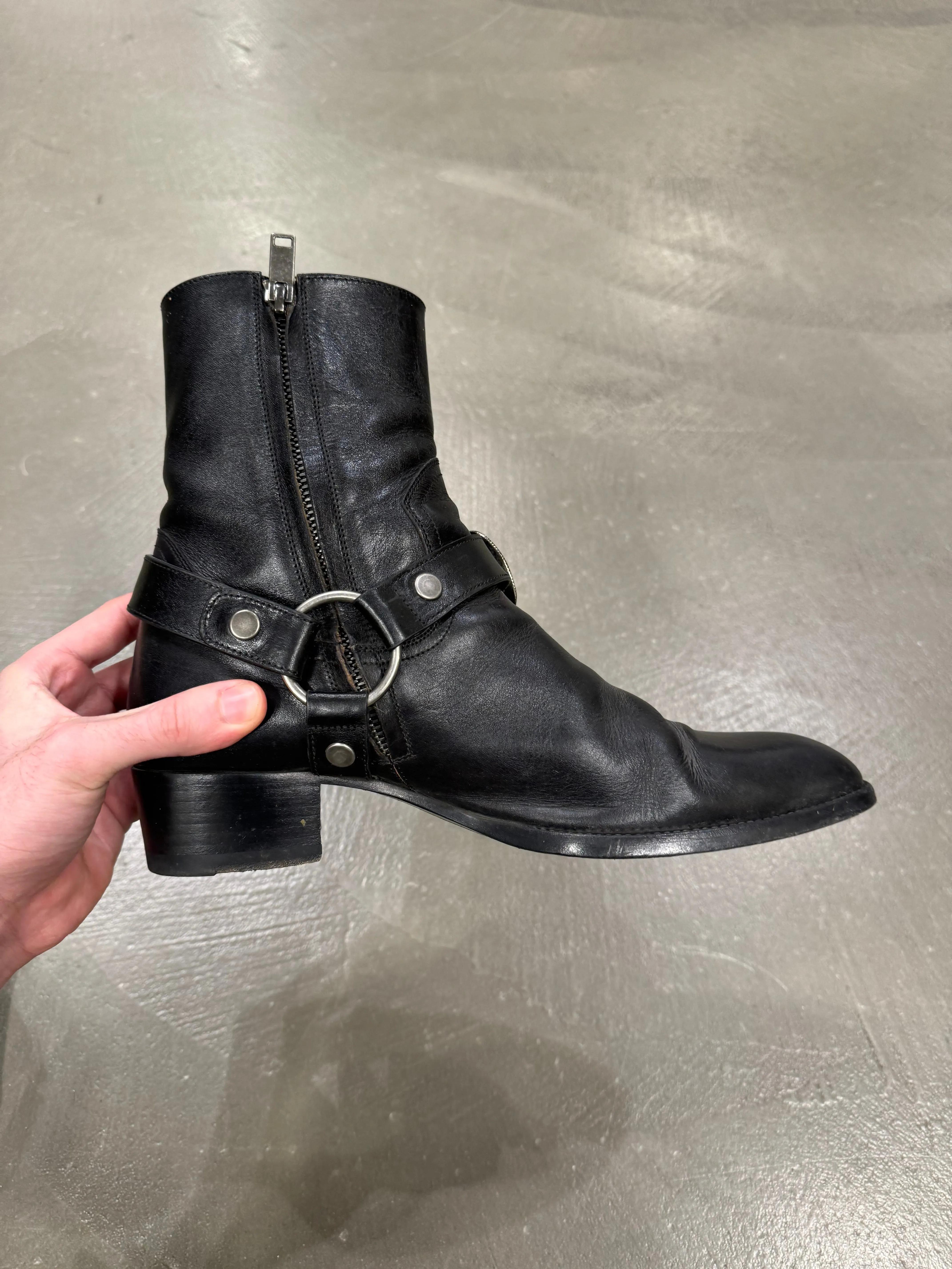 2010s Saint Laurent Paris Western leather boots