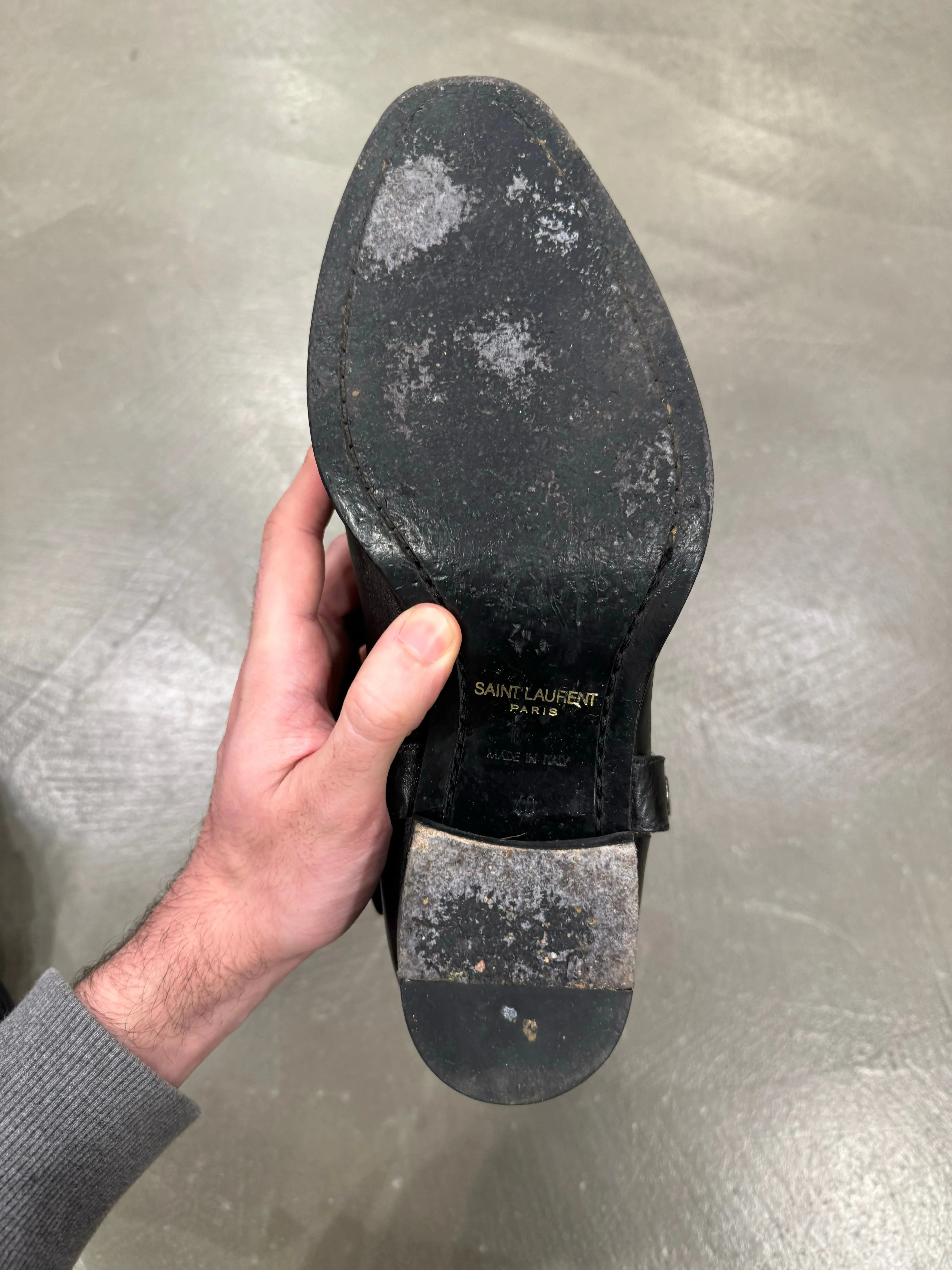 2010s Saint Laurent Paris Western leather boots