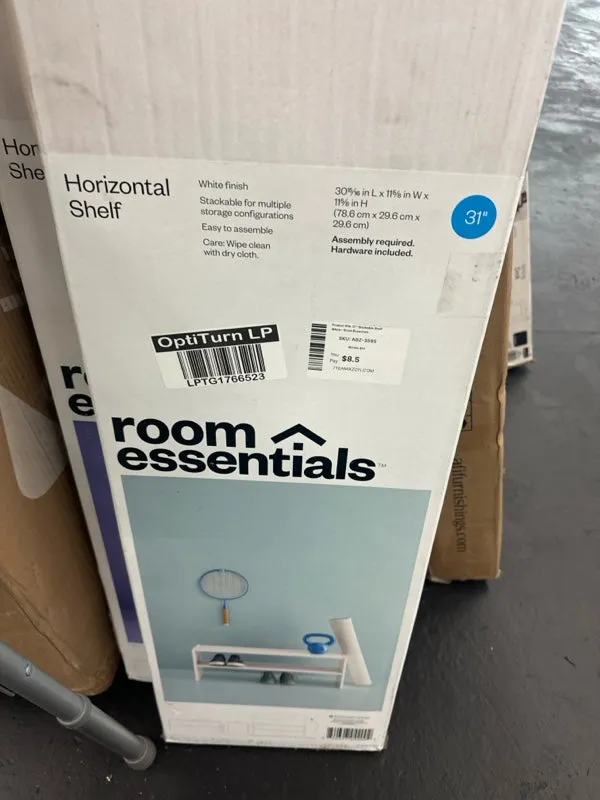 31" Stackable Shelf White - Room Essentials - open_box
