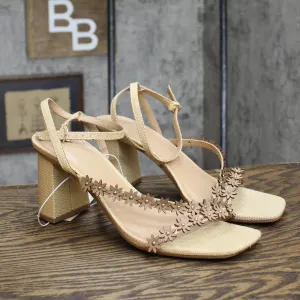 A New Day Women's Mirabel Strappy Heels 89530584 Beige Brown 10M