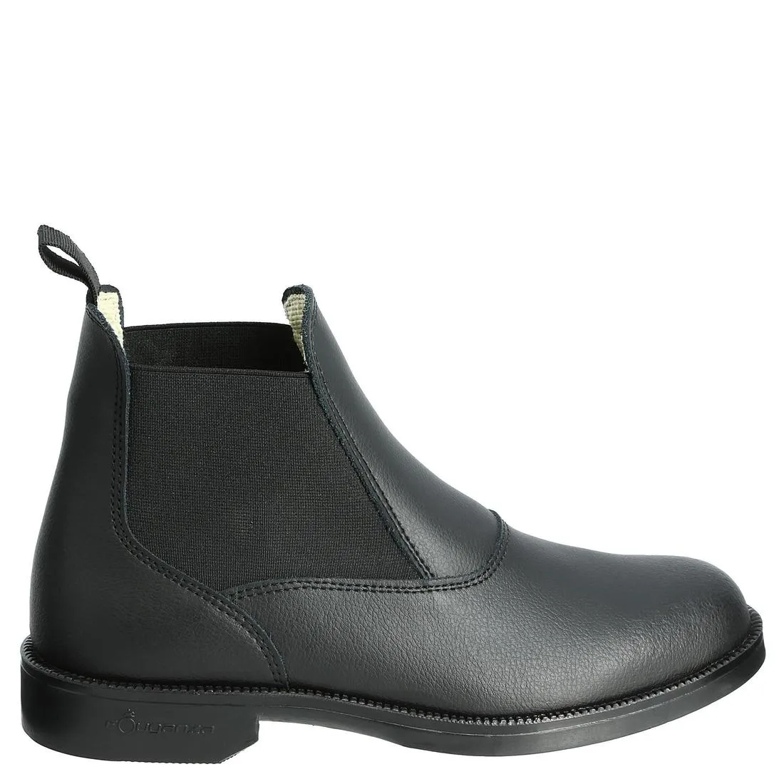 Adult Horse Riding Classic Leather Jodhpur Boots - Black