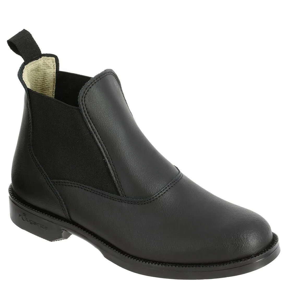 Adult Horse Riding Classic Leather Jodhpur Boots - Black