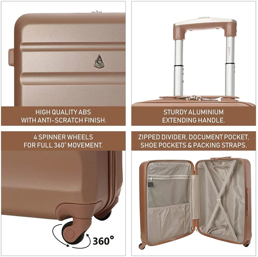 Aerolite Large 29" Large Lightweight Hard Shell Luggage Suitcase with 4 Spinner Wheels for 360 Degree Manoeuvrability, (79x58x31cm)
