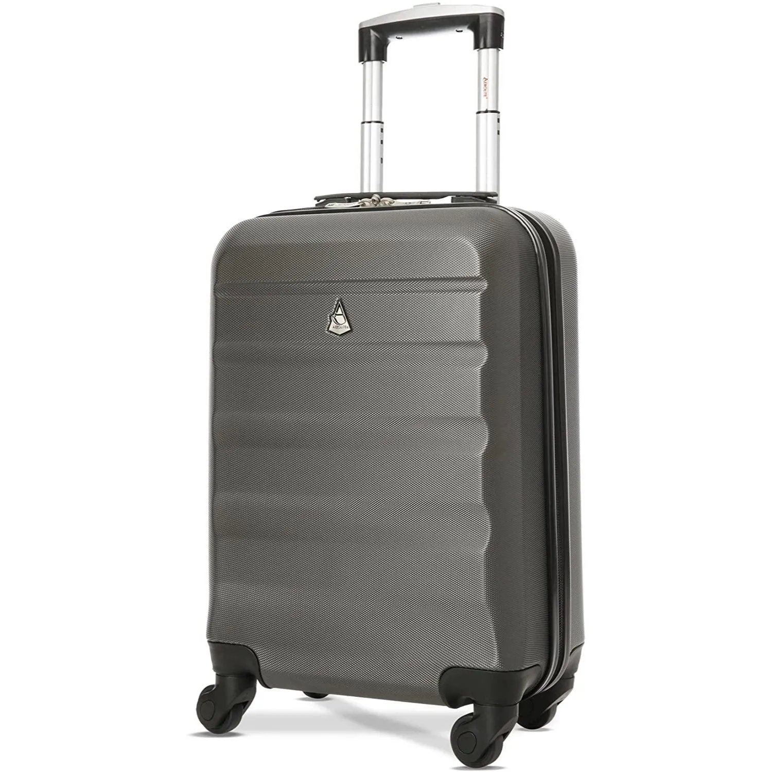 Aerolite Ryanair Max Cabin Luggage Bundle - 55x35x20cm ABS Hard Shell Carry On Suitcase for Priority Boarding   40x20x25 Hand Luggage Backpack Holdall Charcoal