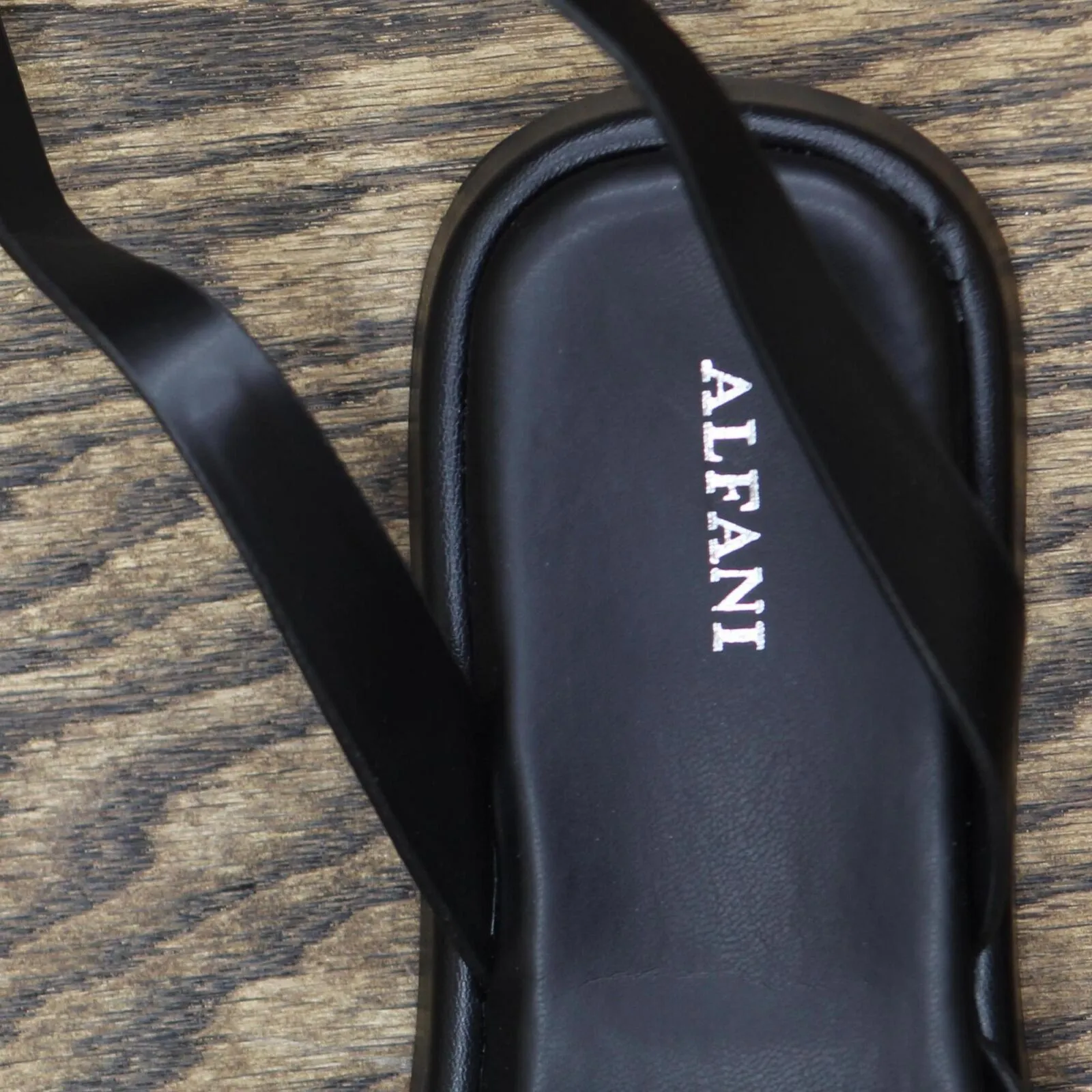 Alfani Womens ARAA Open Toe Platform Ankle Strap Sandals 10014836800 Black 10M
