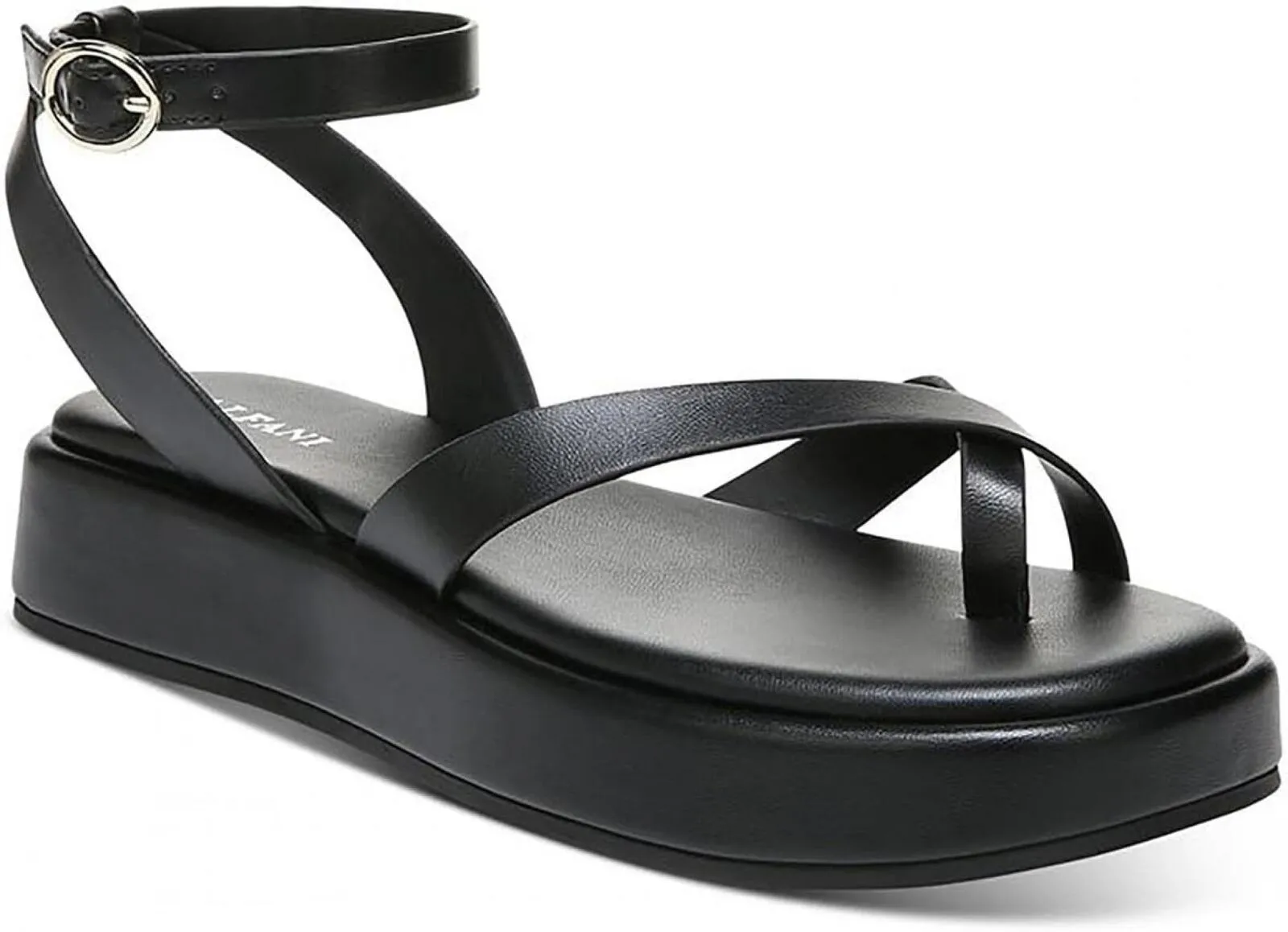 Alfani Womens ARAA Open Toe Platform Ankle Strap Sandals 10014836800 Black 10M