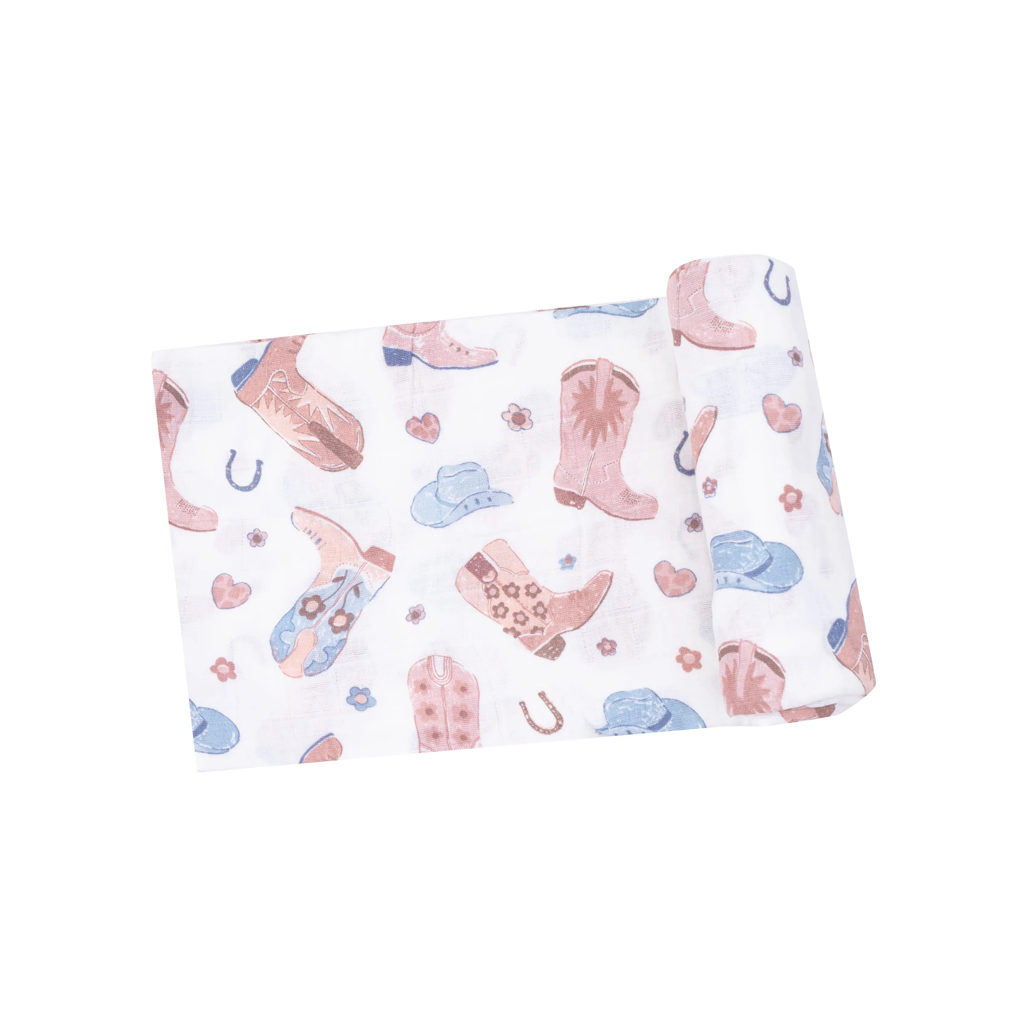Angel Dear Muslin Swaddle Blanket - Cowgirl Boots