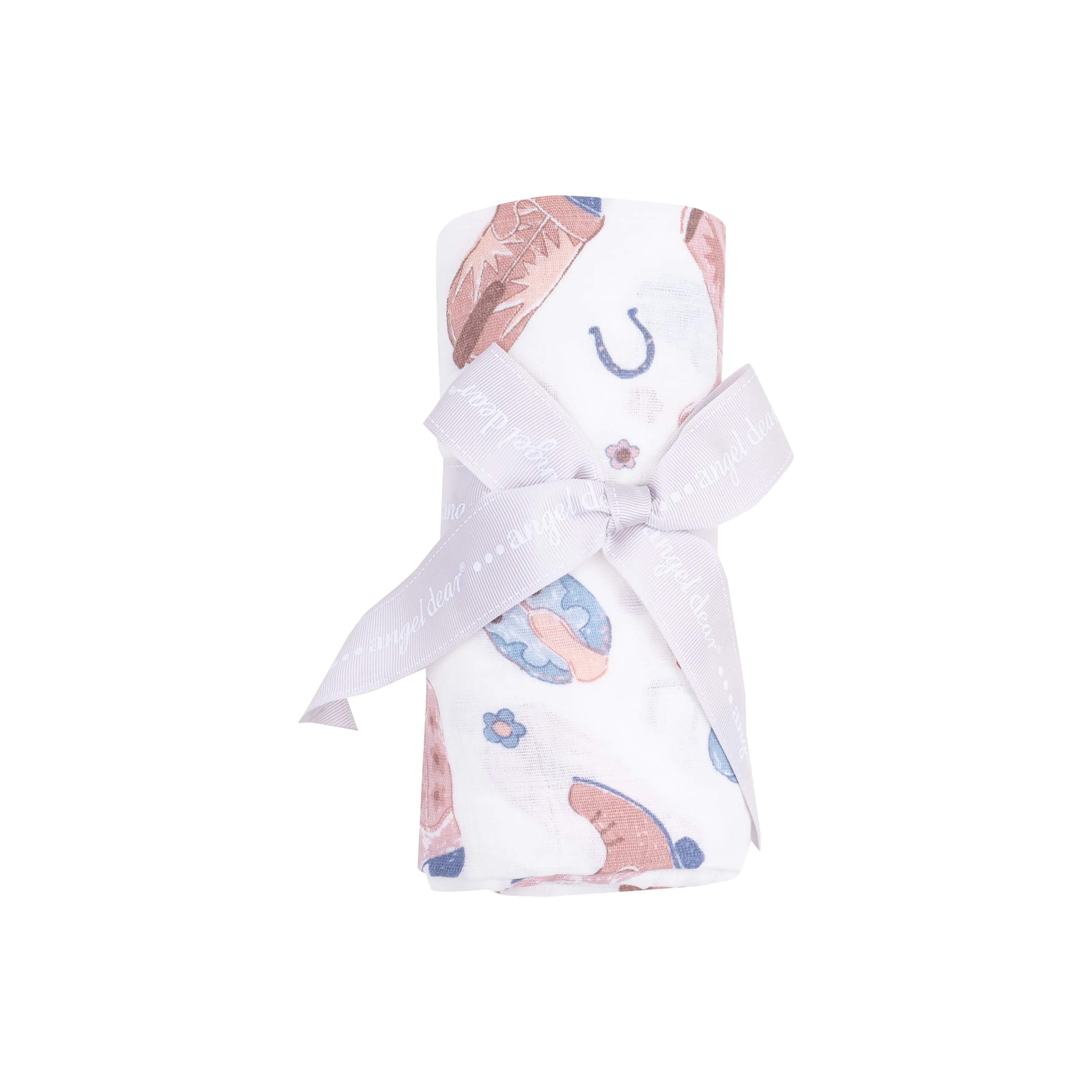 Angel Dear Muslin Swaddle Blanket - Cowgirl Boots