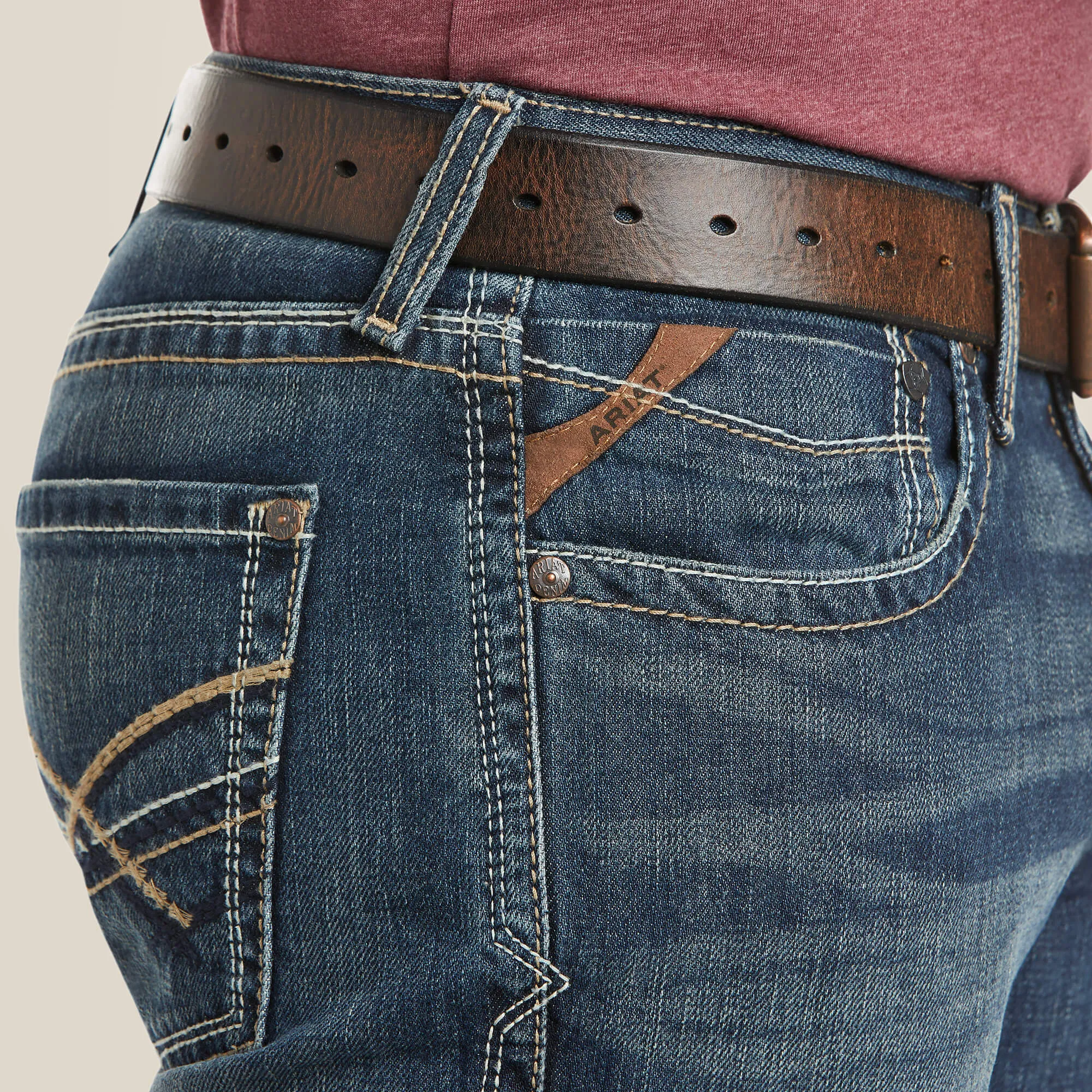 ARIAT MEN'S 10010842 M5 Slim Deadrun Stackable Straight Leg Jean