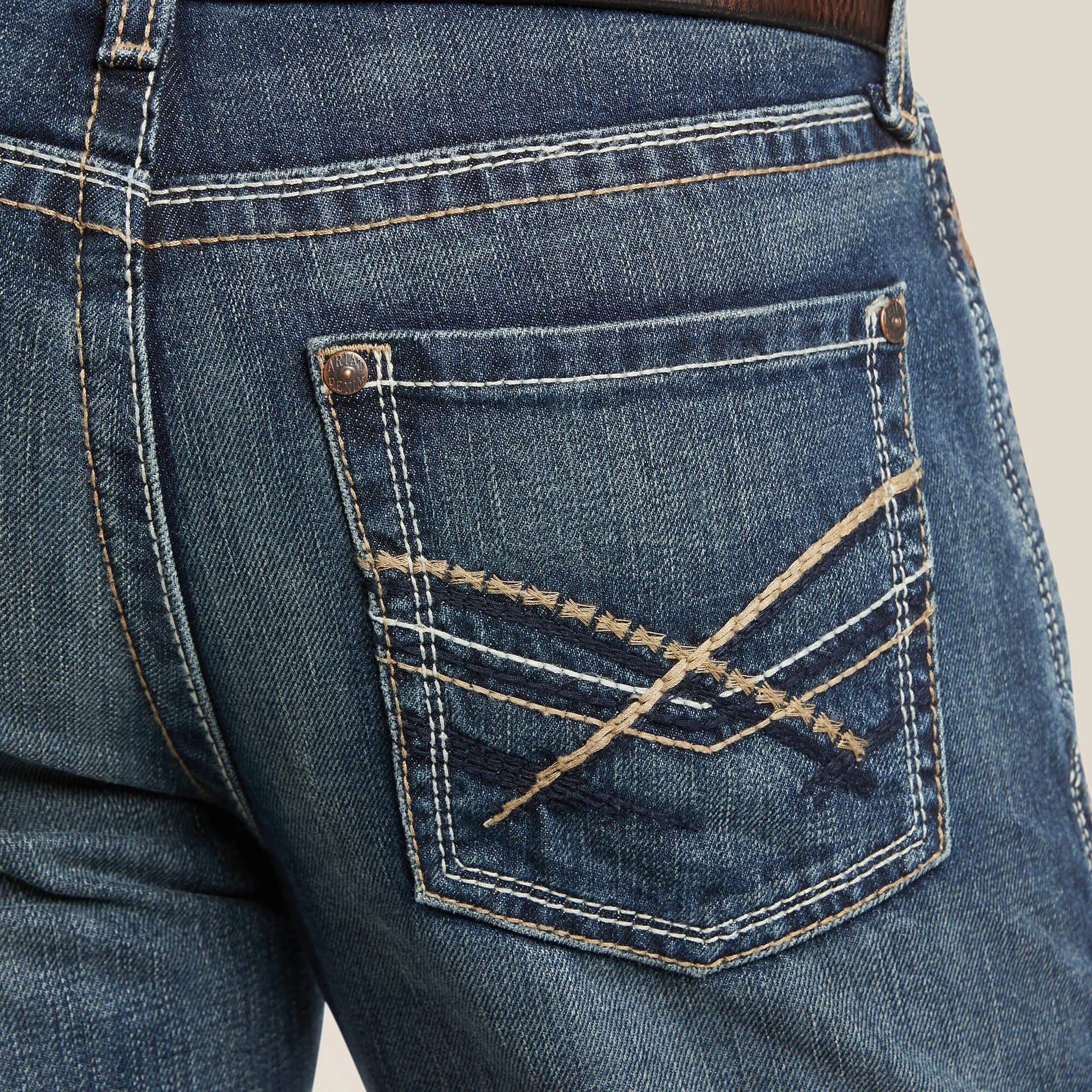 ARIAT MEN'S 10010842 M5 Slim Deadrun Stackable Straight Leg Jean
