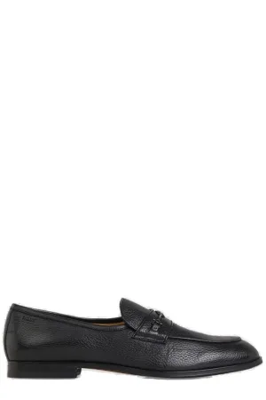 Bally Weram Logo Plaque Loafers