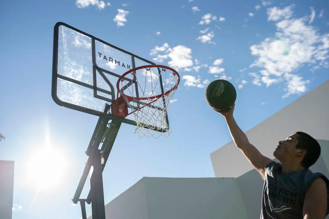 Basketball Hoop By Tarmak - 2.40m to 3.05m With Easy Adjustment