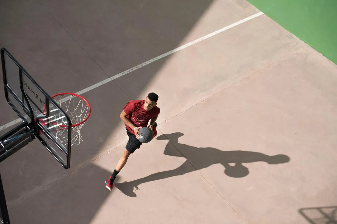 Basketball Hoop By Tarmak - 2.40m to 3.05m With Easy Adjustment