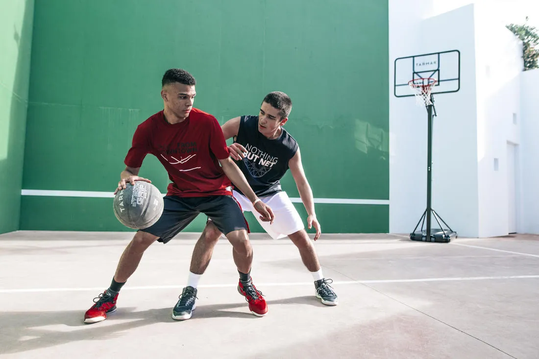 Basketball Hoop By Tarmak - 2.40m to 3.05m With Easy Adjustment