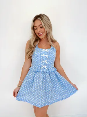 Bessie Backless Halter Mini Dress
