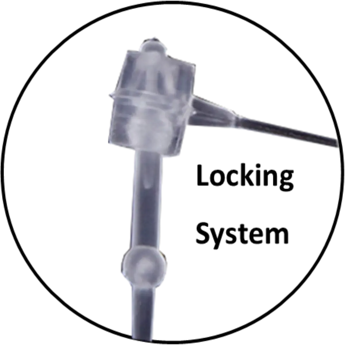 Black Fixed Loop Lock Fasteners Used For Labelling, Paring And Security