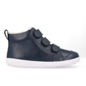 Bobux KP Hi Court Switch Arctic Navy Boots(Red   Silver)