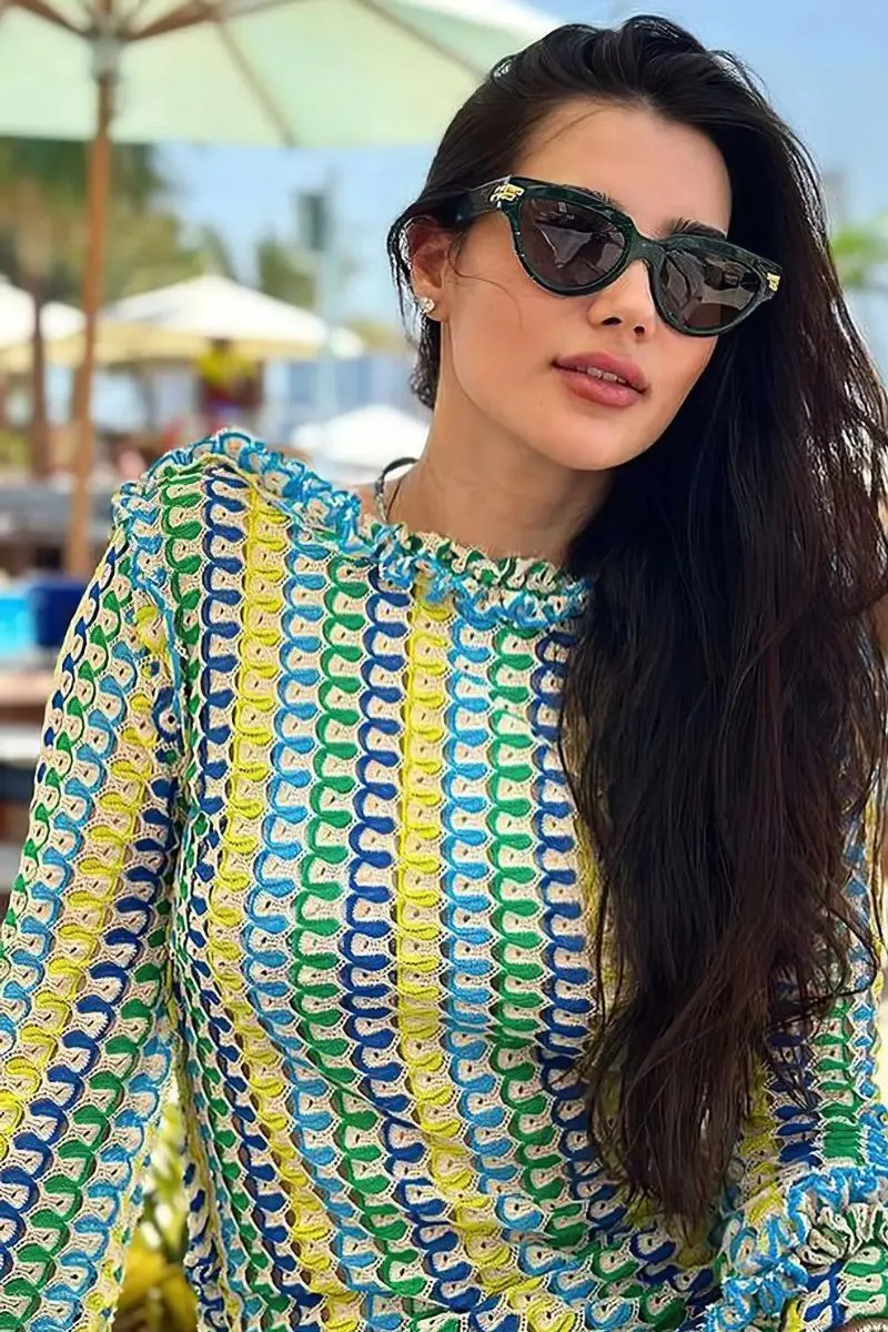 Boho Maxi Dress | Lightweight Knit | Effortless Chic