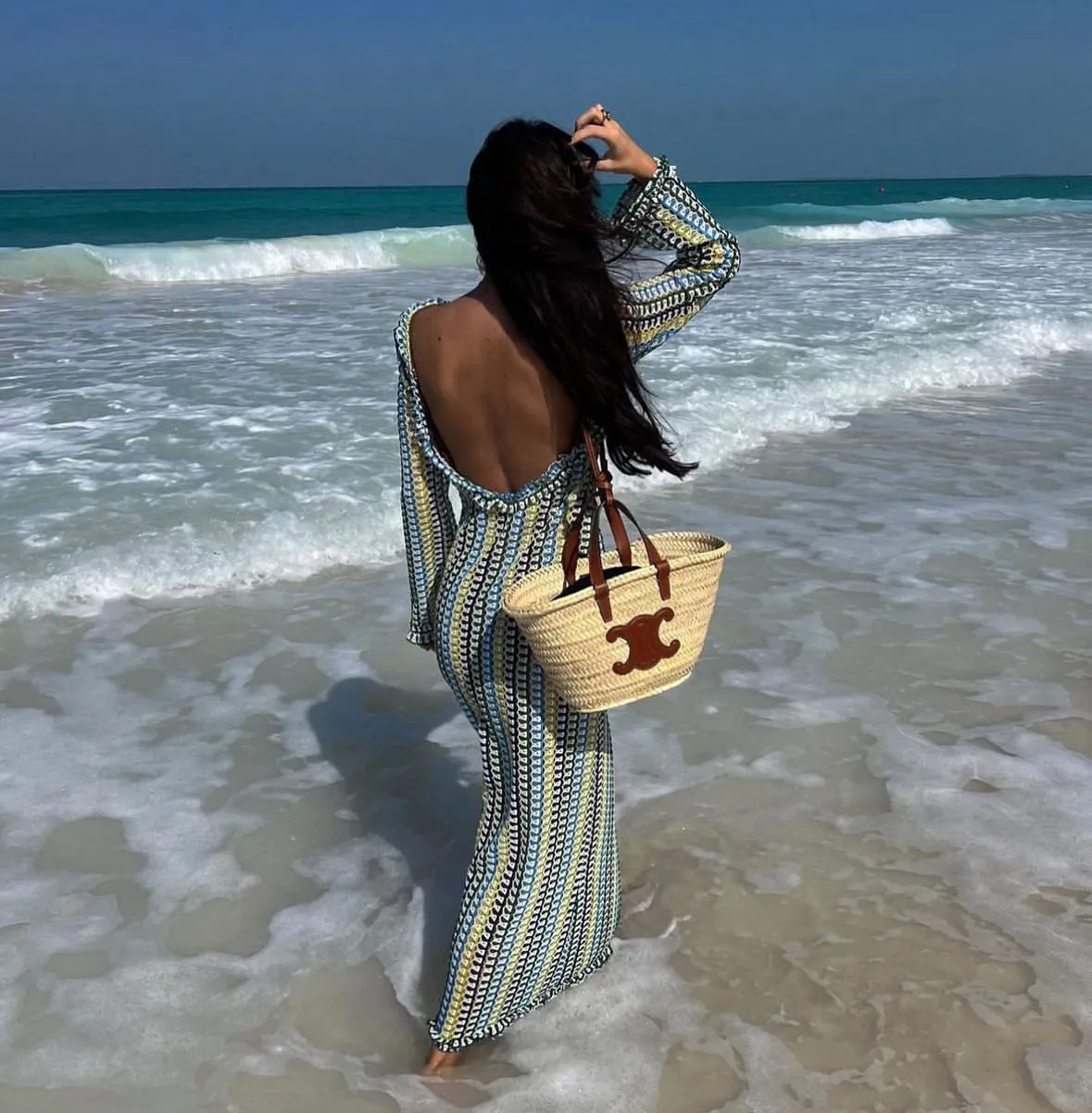 Boho Maxi Dress | Lightweight Knit | Effortless Chic