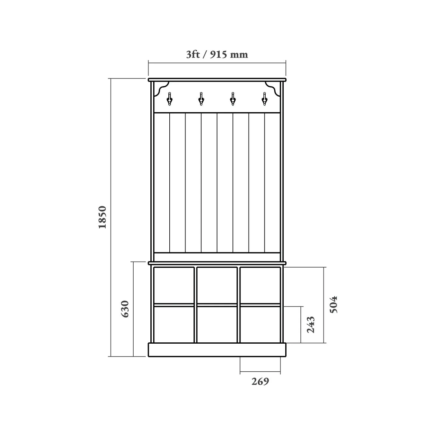 Boot Room Storage Bench