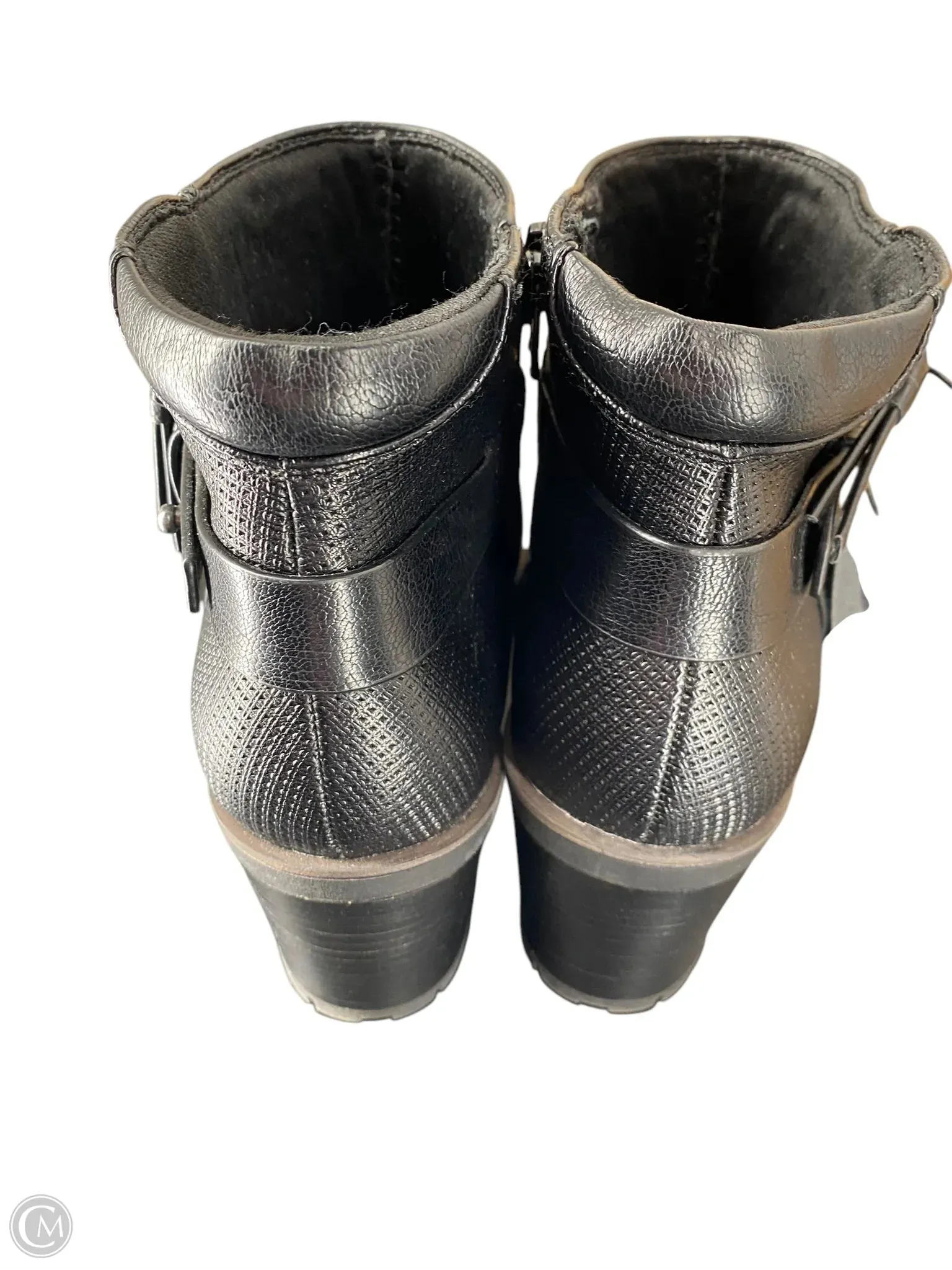 Boots Ankle Heels By Bare Traps In Black, Size: 8