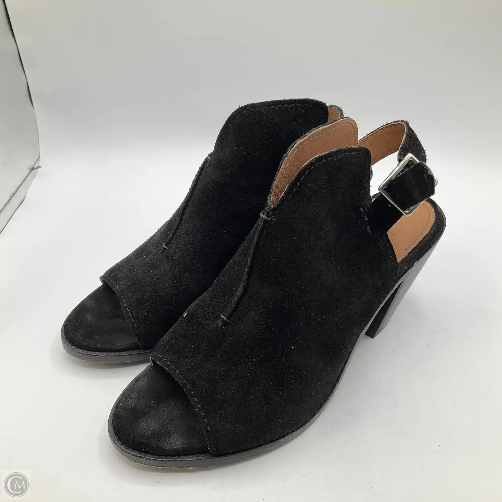 Boots Ankle Heels By Frye In Black, Size: 10