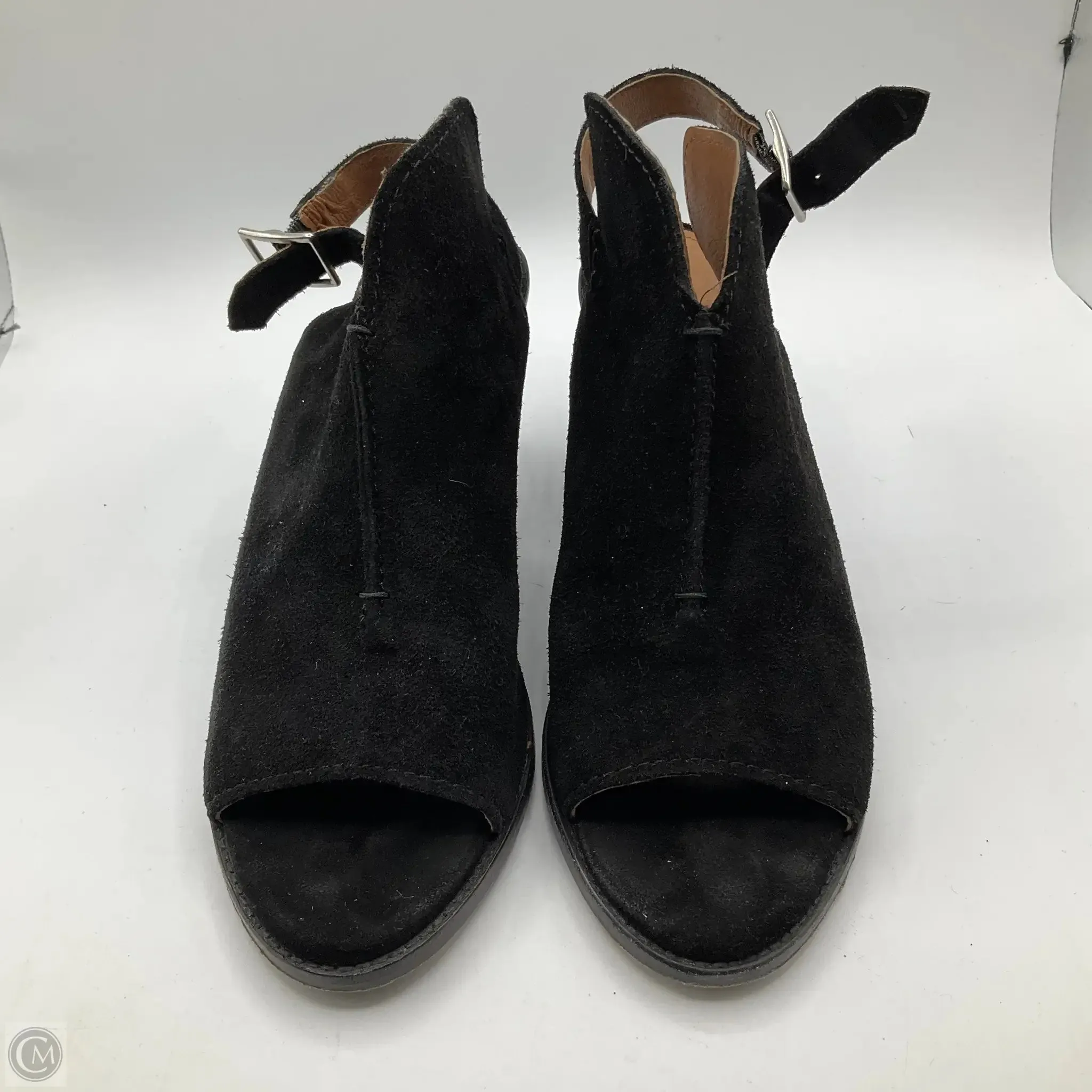 Boots Ankle Heels By Frye In Black, Size: 10