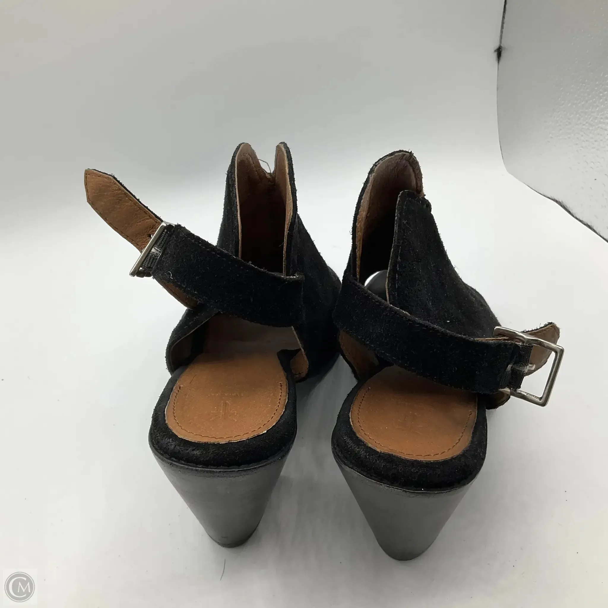 Boots Ankle Heels By Frye In Black, Size: 10