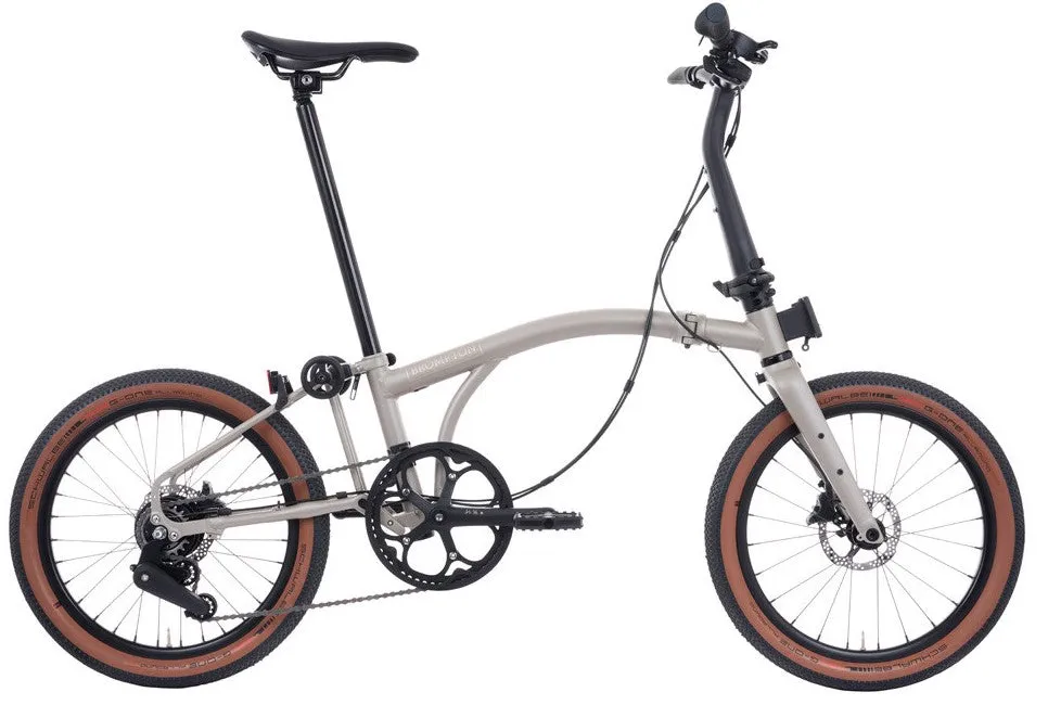 Brompton G Line Medium Folding Bike - Traildust White