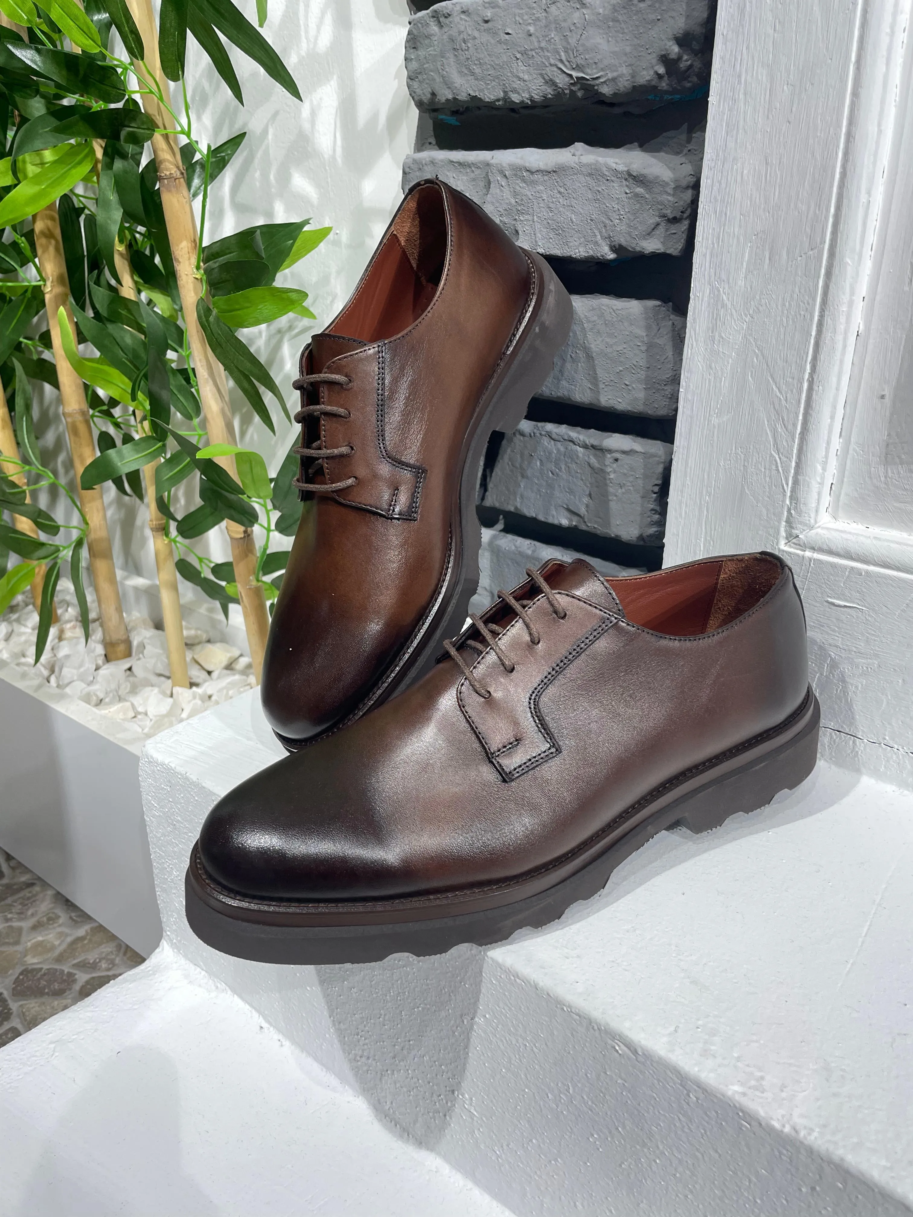 Brown Derby Laces Shoes