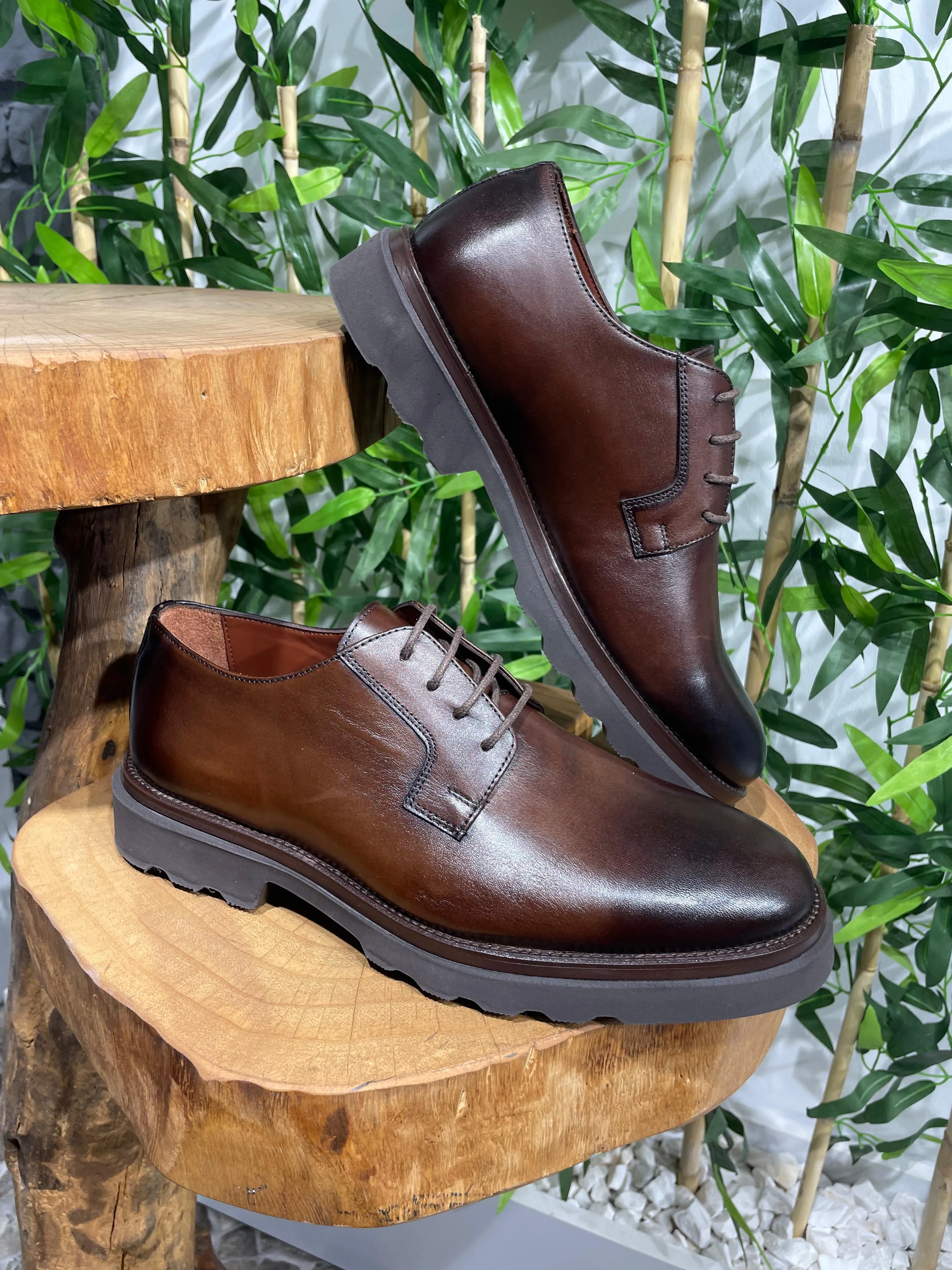 Brown Derby Laces Shoes