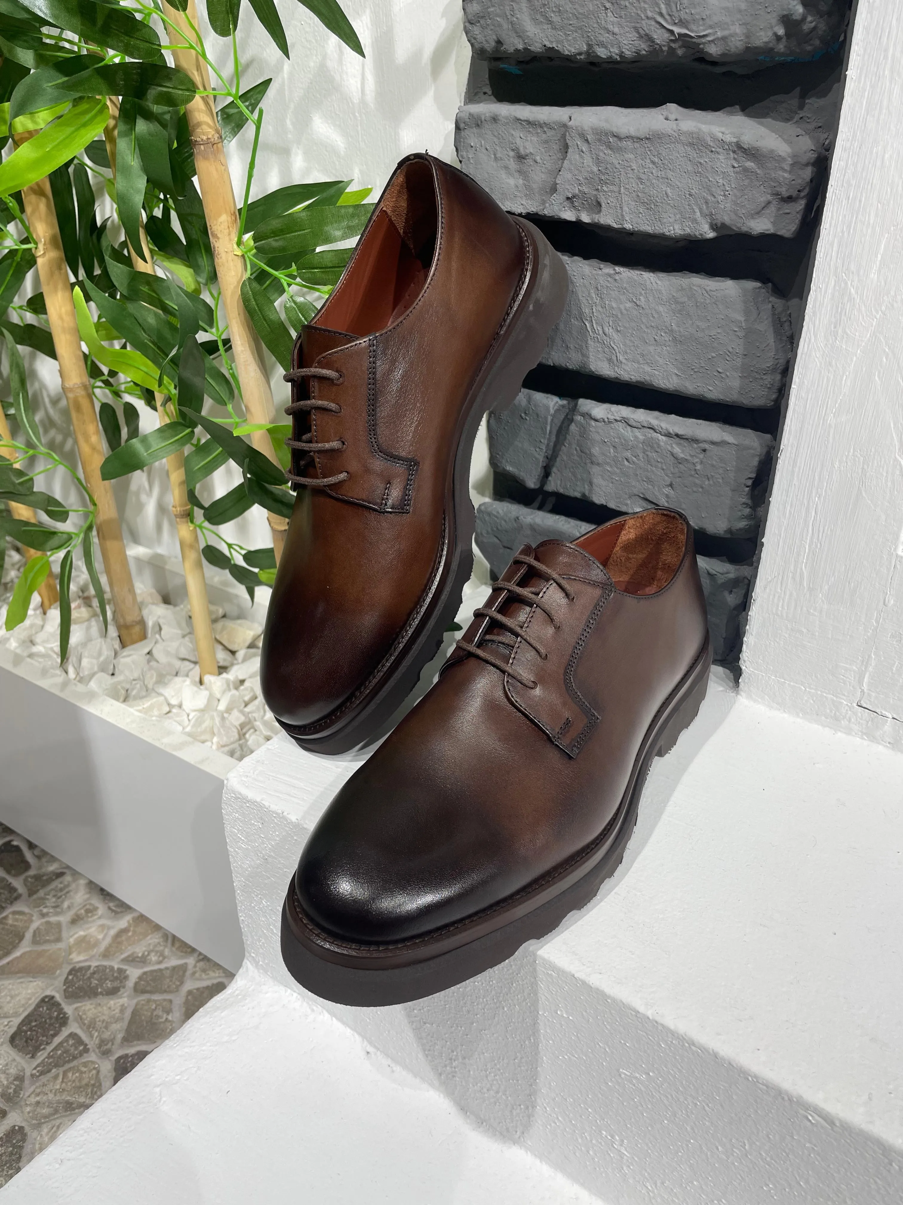 Brown Derby Laces Shoes