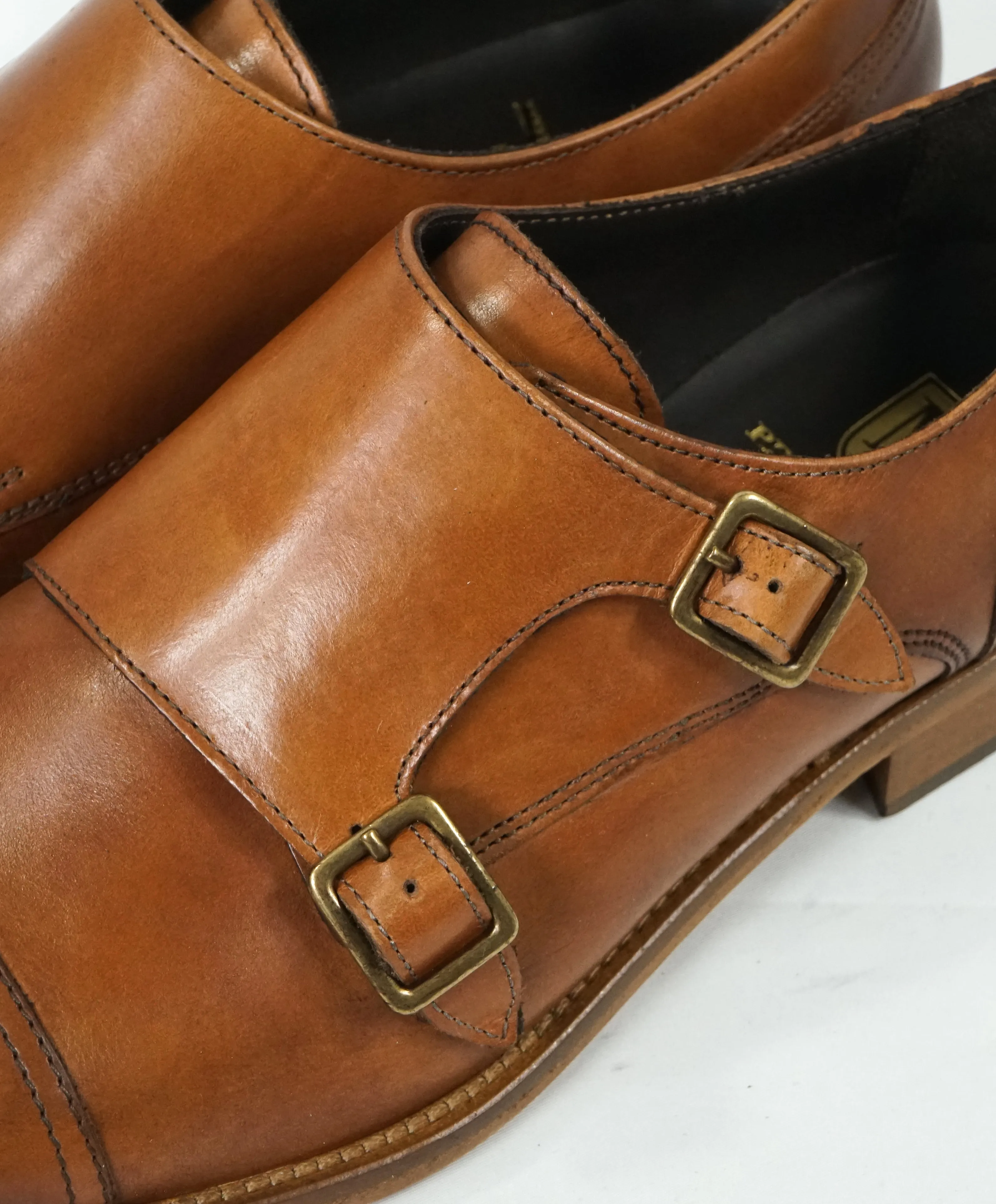 BRUNO MAGLI - “SASSO” Brown Patina Double Monk Strap Loafers - 10.5