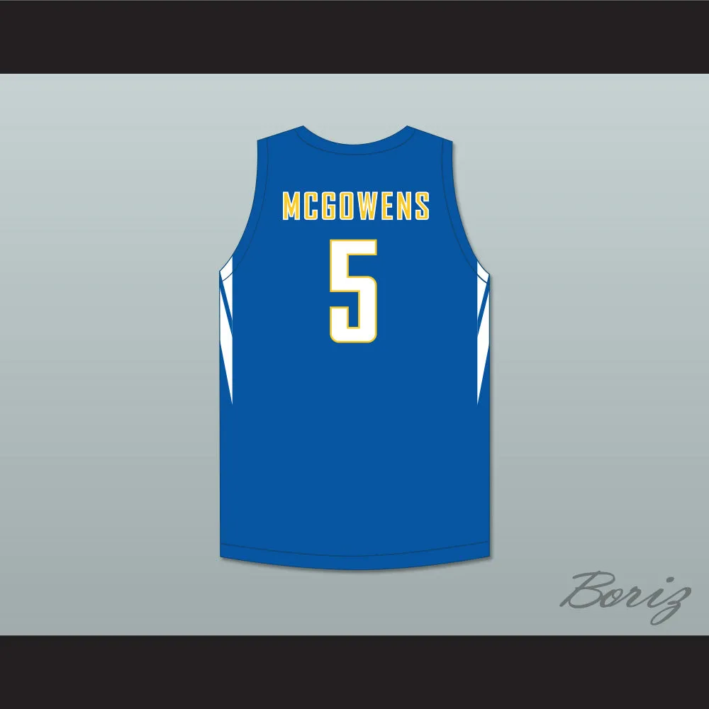 Bryce McGowens 5 Wren High School Hurricanes Blue Basketball Jersey 2