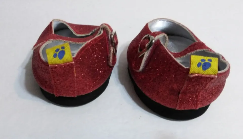 Build A Bear Red Sparkle Shoes