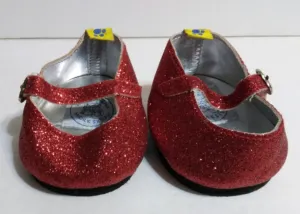 Build A Bear Red Sparkle Shoes