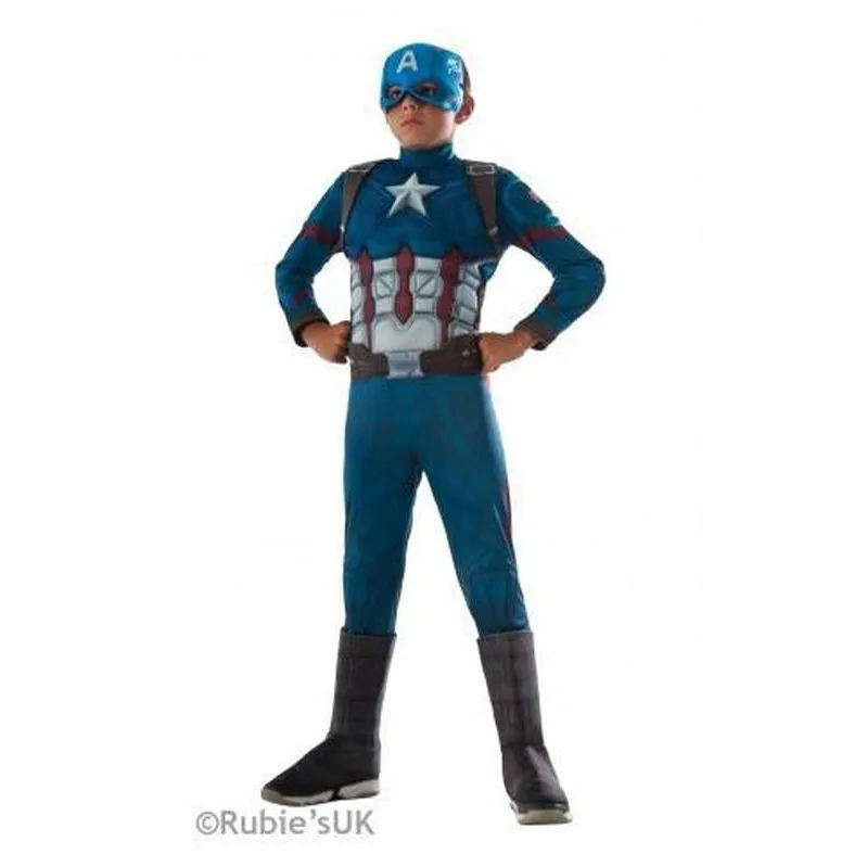 Captain America Cw Deluxe Costume Size M