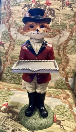Card Holder Vintage Ceramic MFH Fox