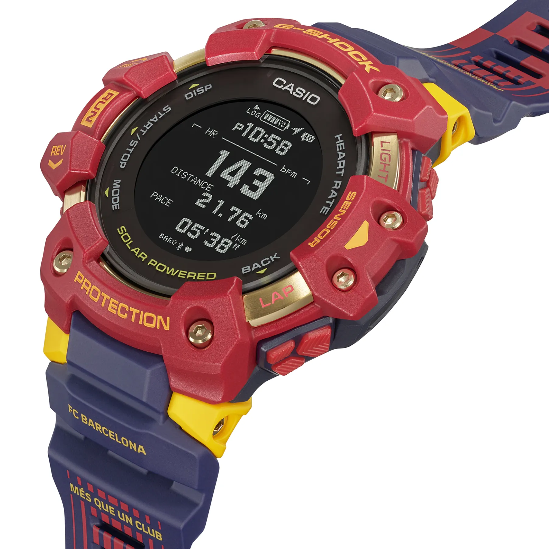 Casio G-Shock G-Squad X FC Barcelona 2022 Collaboration GBD-H1000BAR-4
