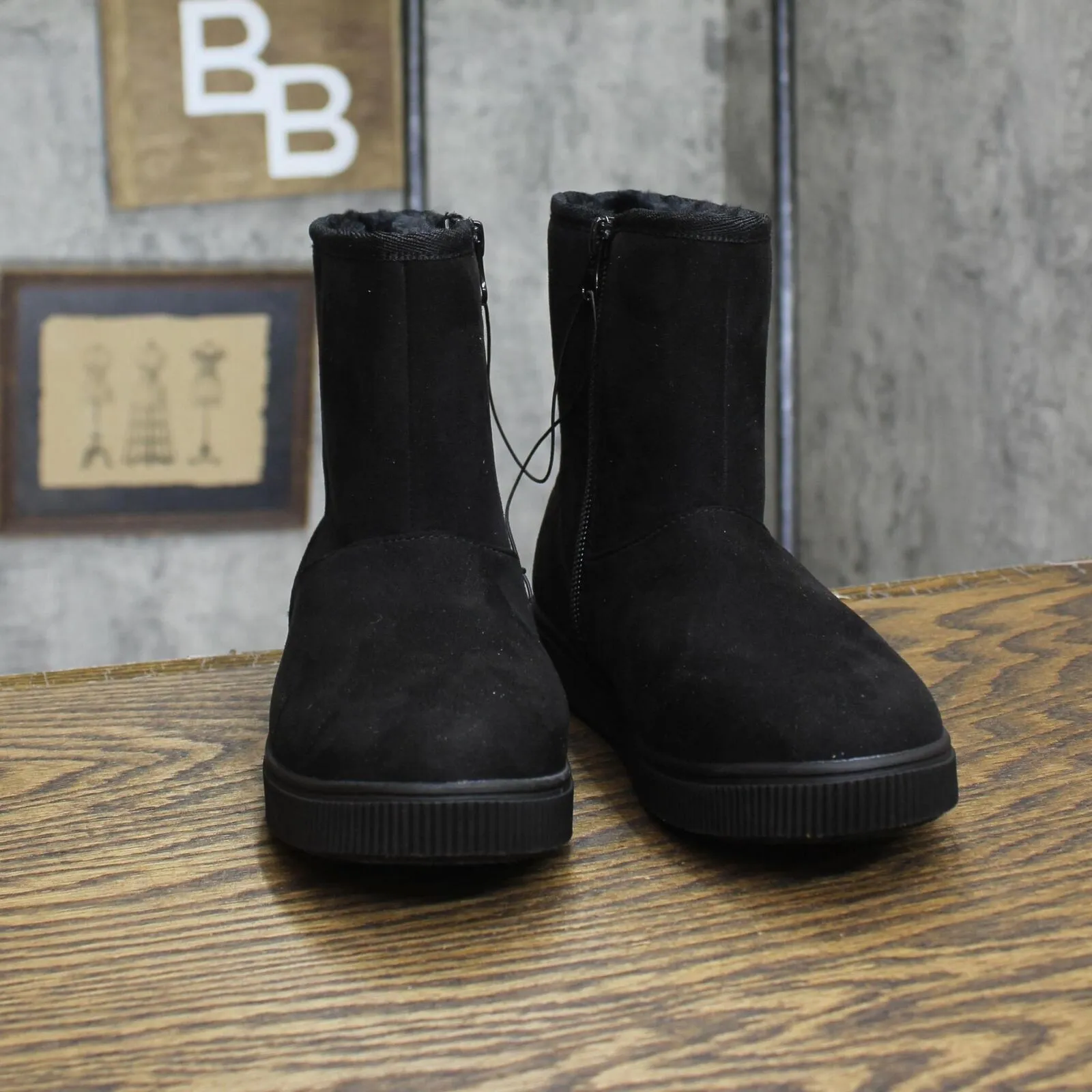 Cat & Jack Toddler Girls Pip Shearling Style Boots 88435631 Black 13