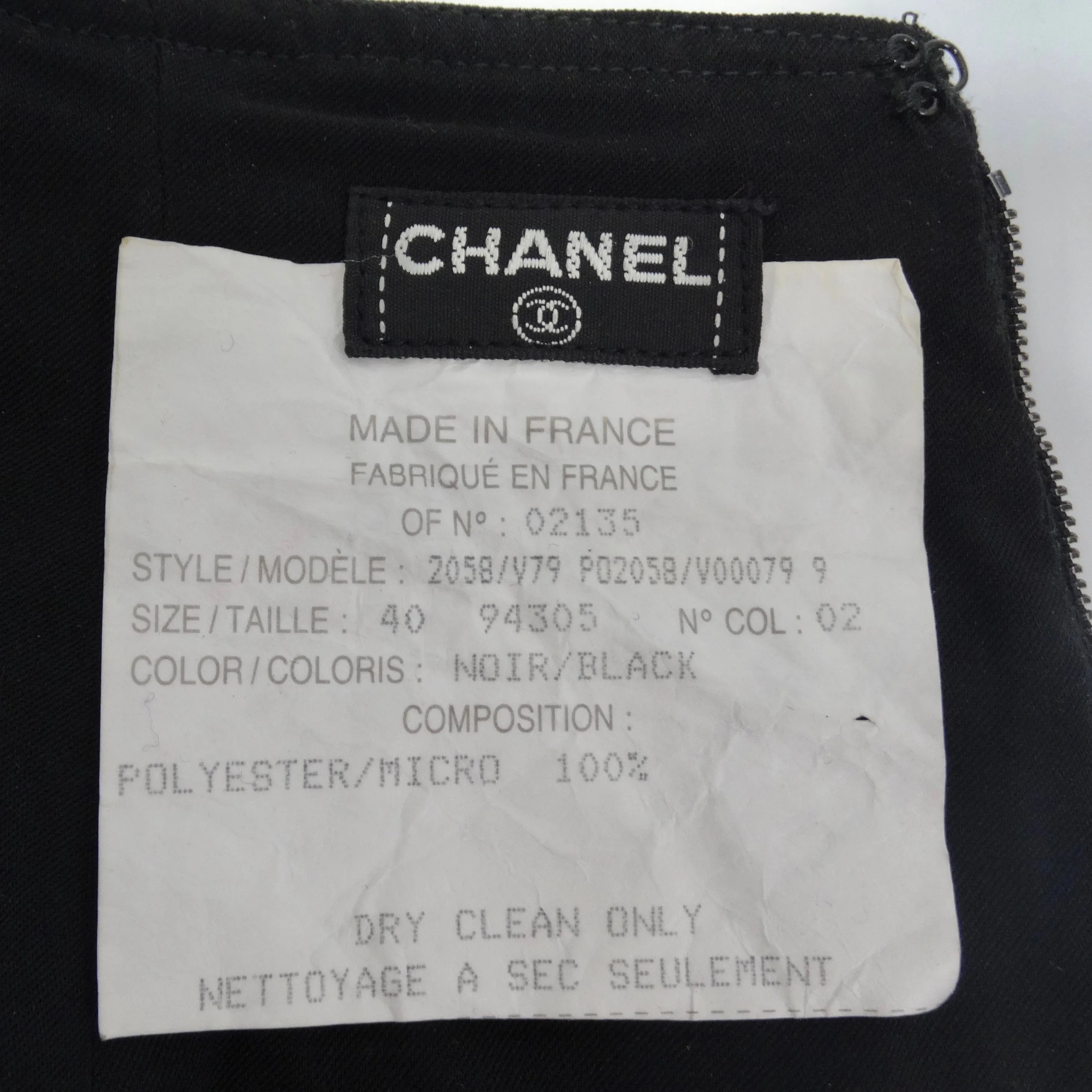 Chanel 90s Black Pleated Midi Skirt