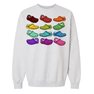 Colorful Croc Lover Crewneck