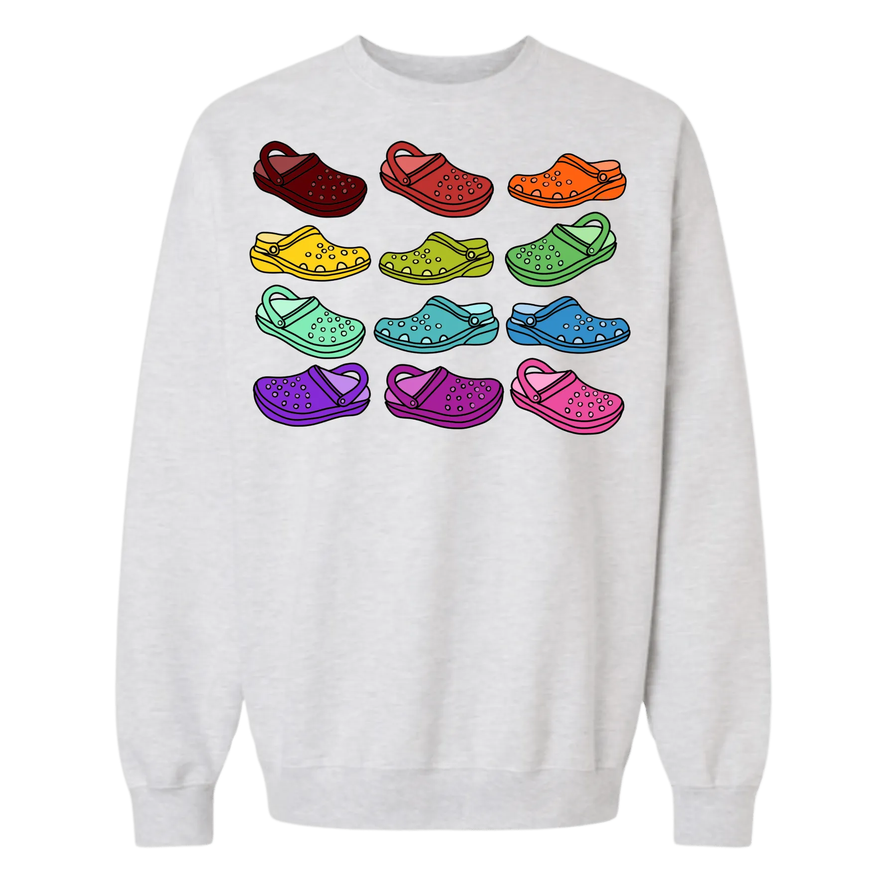 Colorful Croc Lover Crewneck