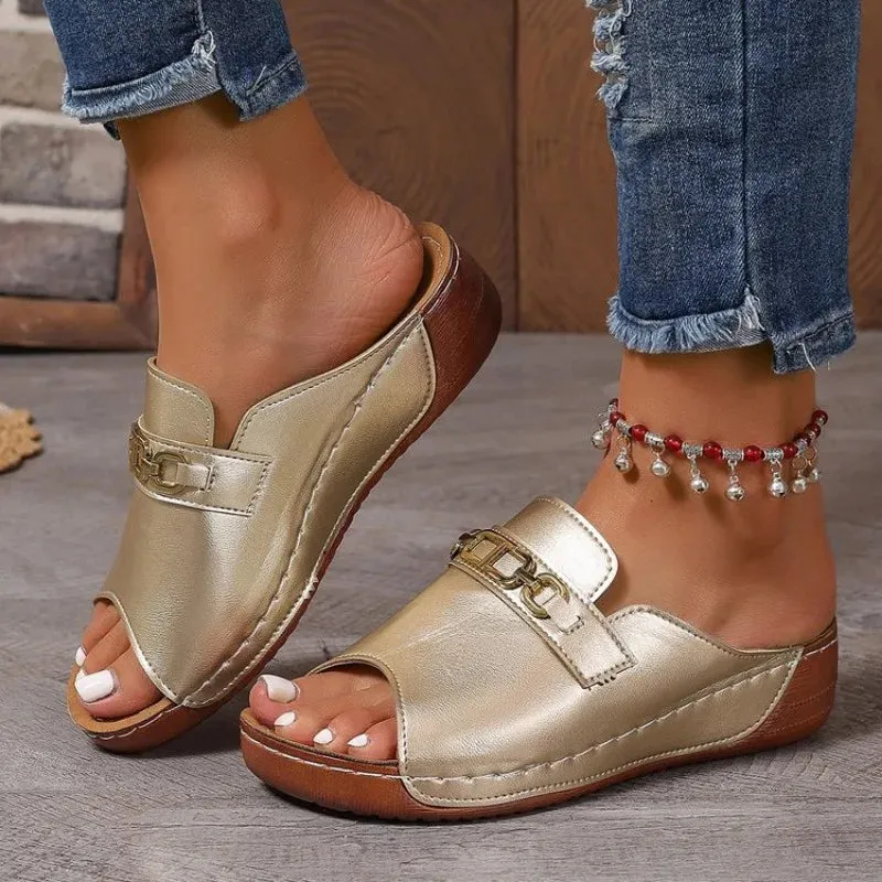 ComfiSteps™ Slope Heel Sandals