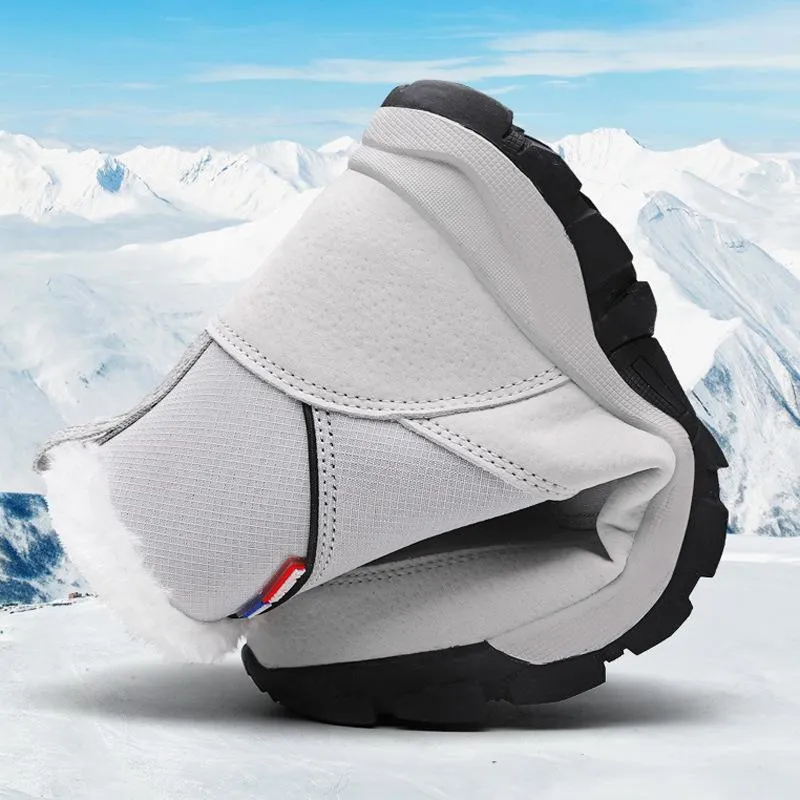 Cozy Warm Water Proof Thicken Fur Interior Lace Up Snow Boots
