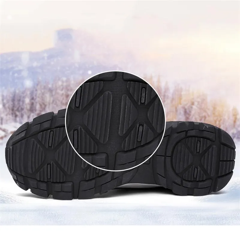 Cozy Warm Water Proof Thicken Fur Interior Lace Up Snow Boots